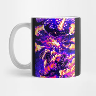 Retro Godzilla Fire Mug